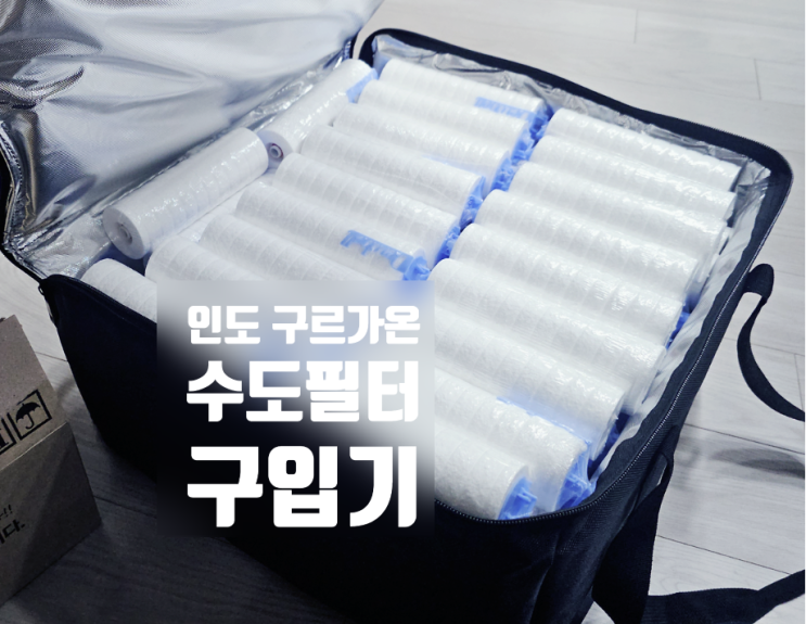  인도 구르가온 주재원 준비 필수품, 수도 필터 구입 후기