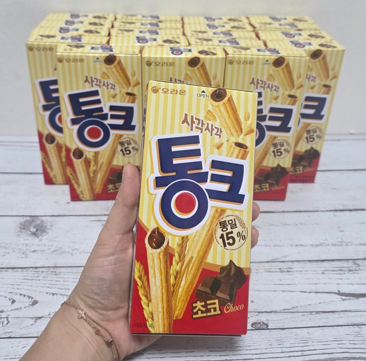  오리온 통크 리뷰｜묵직하게 즐기는 초콜릿 웨하스
