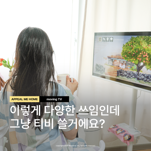  이동식티비 그냥 티비만 본다고요?4가지 사용법