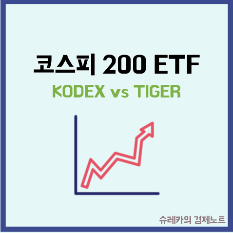  KODEX 200 vs TIGER 200 수수료 수익률 비교 추천