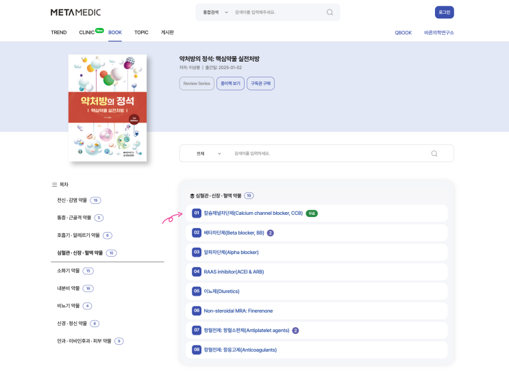  [실전처방] 칼슘채널차단제(Calcium channel blocker, CCB)