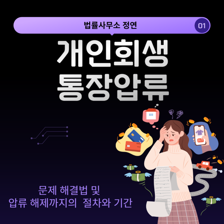  개인회생 통장압류 문제 해결법 및 압류 해제까지의  절차와 기간