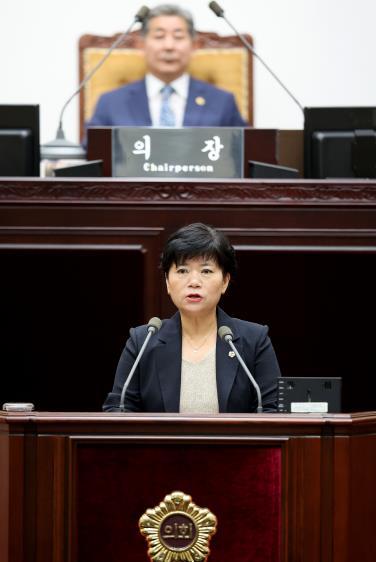 인천시의회 유승분 의원 "독립적인 해양 전담 조직 필요" 촉구