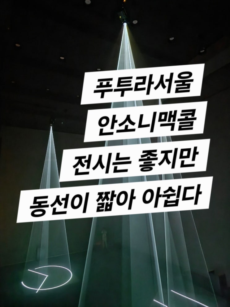  푸트라 서울 : 안소니 맥콜 (전시는 짧지만 울림이 있는 전시)