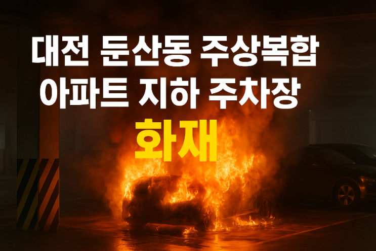 [사건사고 속보] 대전 둔산동 <b>주상복합</b> 아파트 <b>지하주차장</b> <b>화재</b>... 