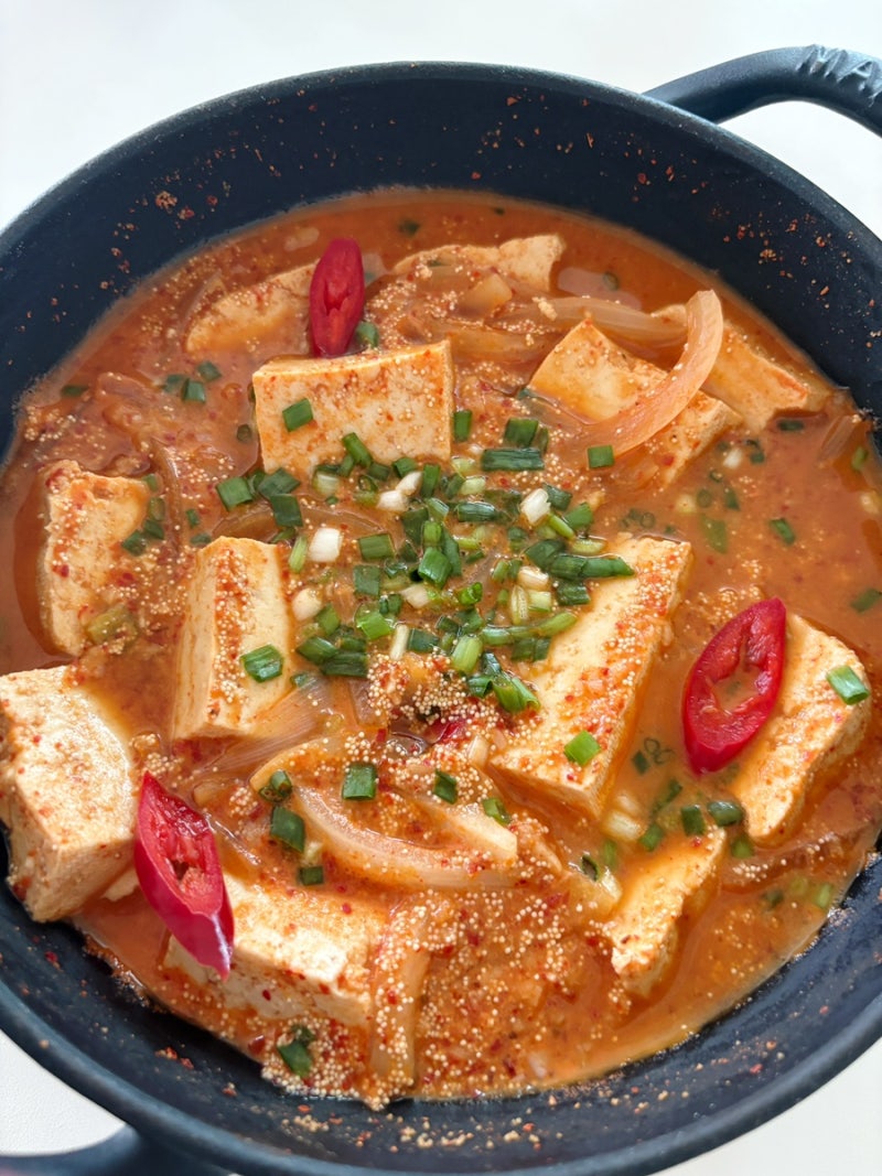 두부명란찌개 짜글이 만드는방법 두부조림 양념장 레시피