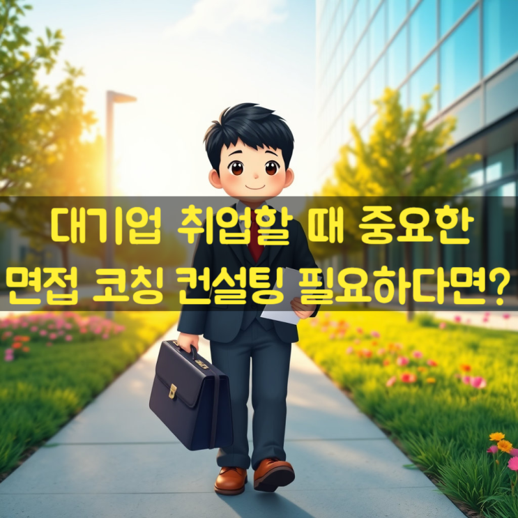  대기업 취업할 때 중요한 면접 코칭, 컨설팅 필요하다면?