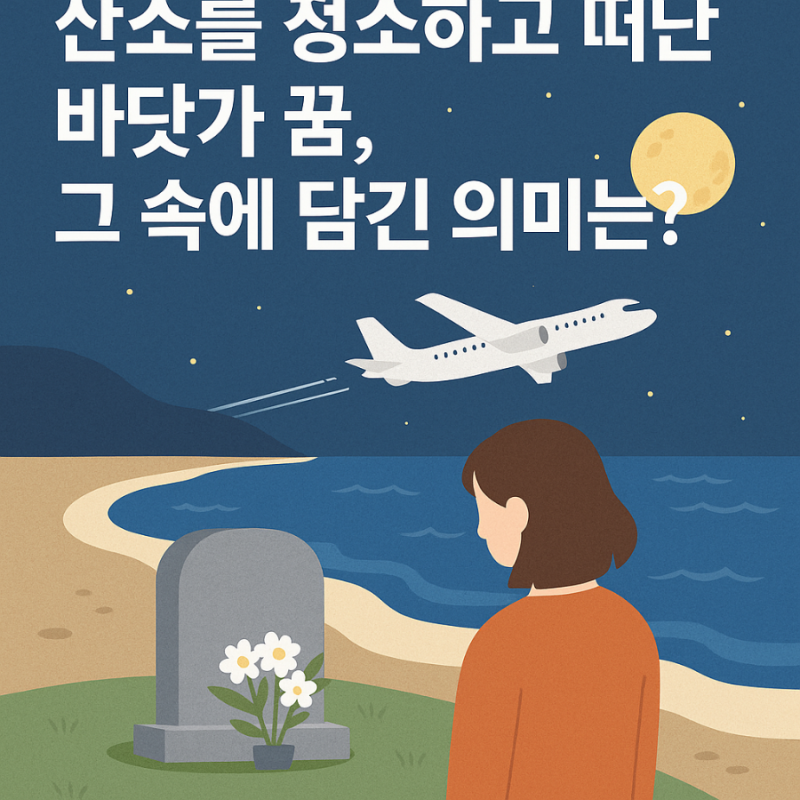 매일 꾸는 꿈다면? 그리고 돌아가신 아빠 산소 청소 꿈 해몽