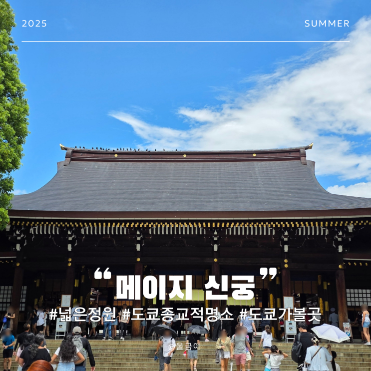  일본 도쿄 자유여행 코스 추천 시부야 하라주쿠 종교적 명소 신사 메이지 신궁