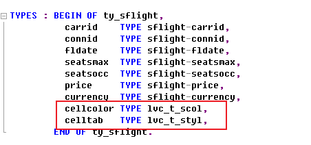  SAP ABAP - Cell Style, Cell Color