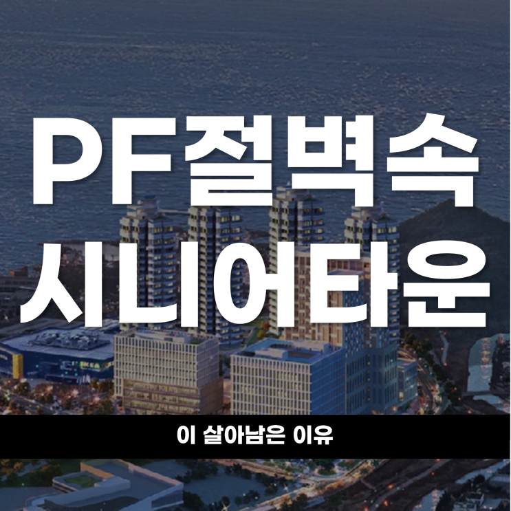  PF 절벽 속 유일한 탈출구? 시니어타운이 살아남은 이유