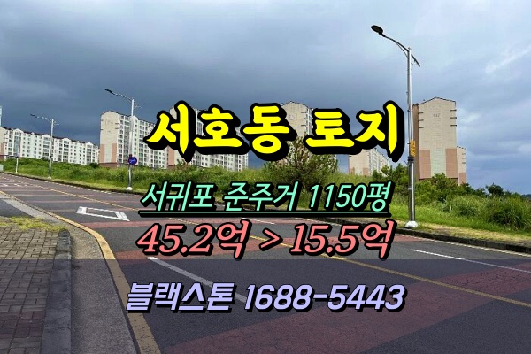  서귀포시 서호동 토지 경매 준주거 1천평대 지구단위계획구역