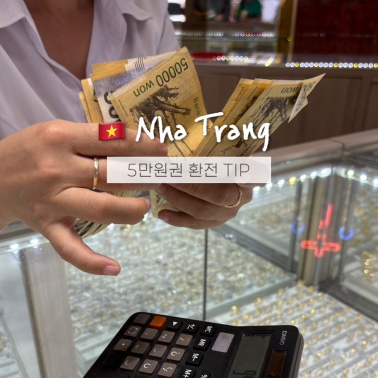  나트랑 환전 꿀팁 5만원권 얼마나?! 김빈vs김청