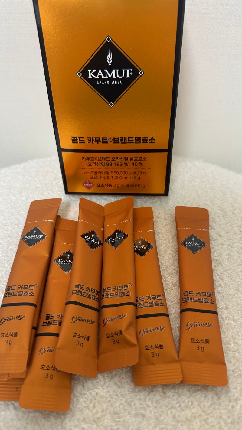 [내돈내산]그레인온 골드 카무트 브래드밀 효소