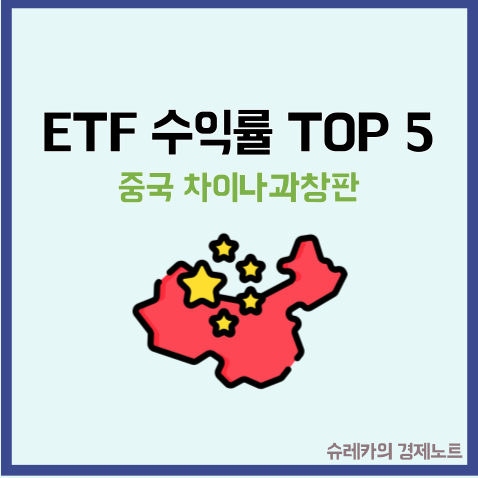  ETF 수익률 TOP5 중학개미들의 선택 차이나과창판