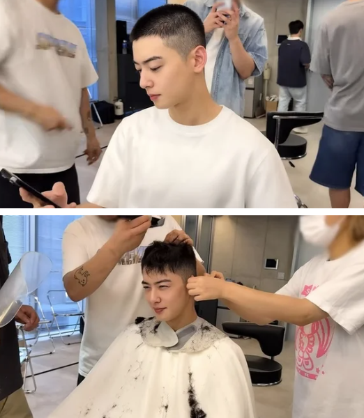   차은우, 삭발 영상 공개…“연예인 아닌 이동민으로 잘 다녀오겠다”