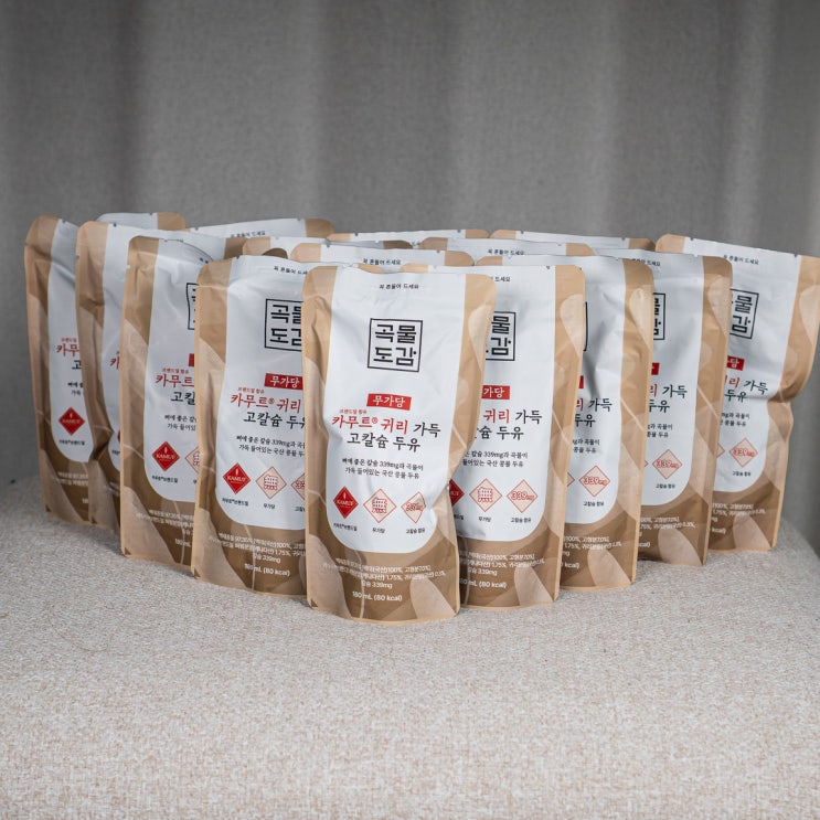  무가당 단백질 두유 곡물도감 카무트 귀리가득두유 메가커피 오트밀크