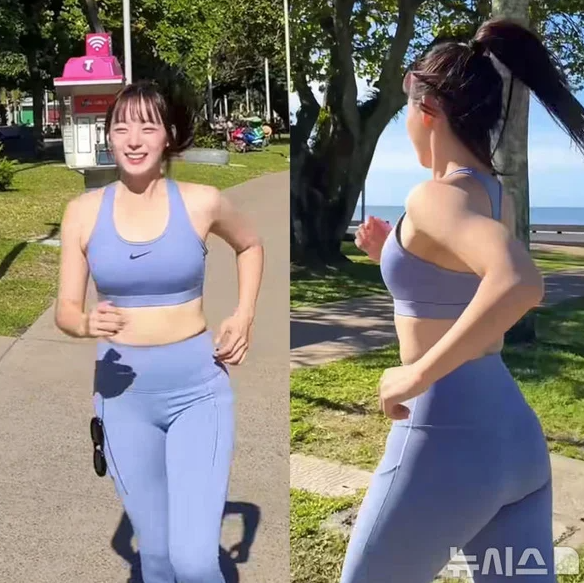   치어리더 하지원, 레깅스핏으로 뽐낸 탄탄 몸매