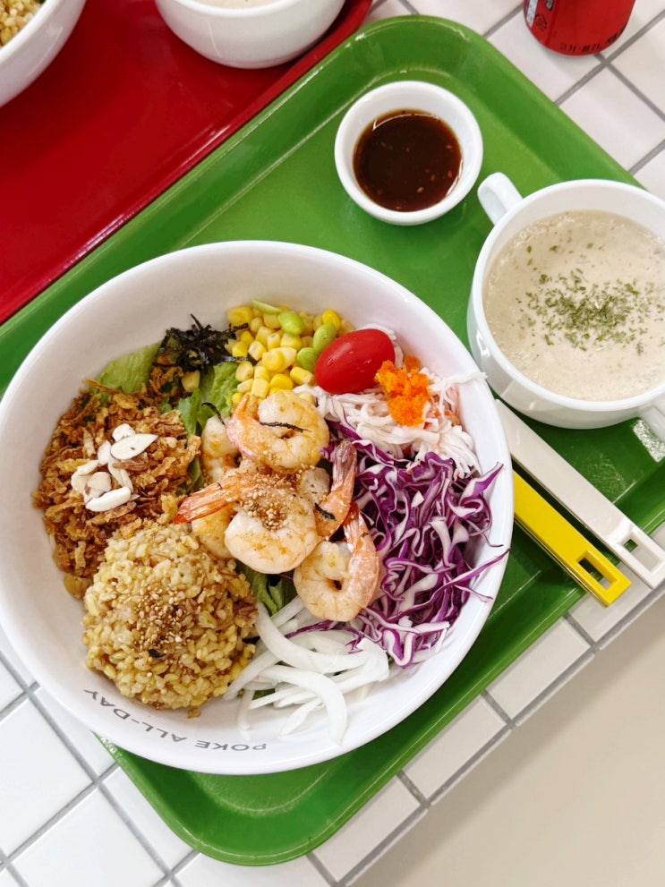  야탑역 혼밥하기 좋은 포케올데이 포케&샐러드 분당야탑점 메뉴 추천!