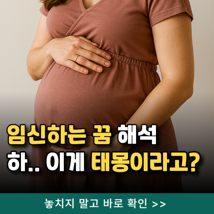  임신하는 꿈 태몽일까? 지인 vs 본인 해몽 경험담 비교