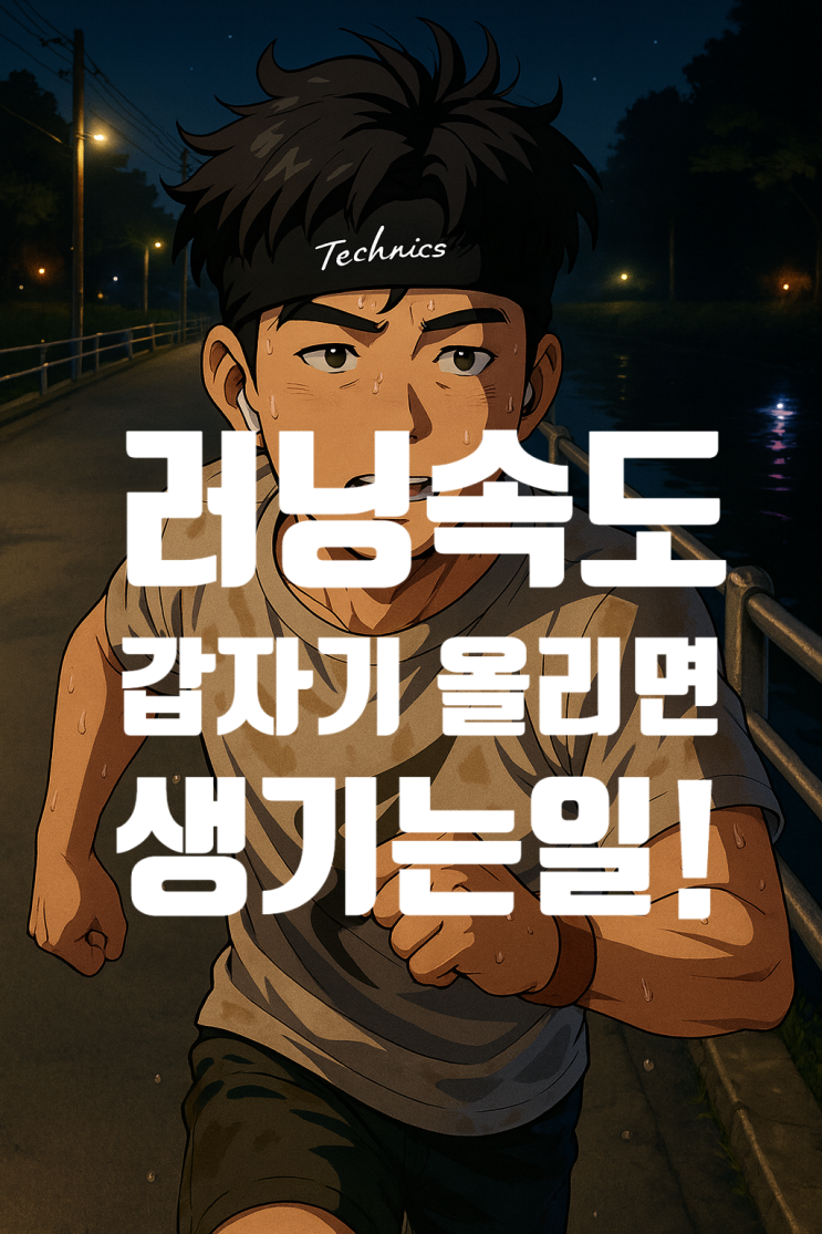  갑자기 러닝 속도를 올리면 생기는 일