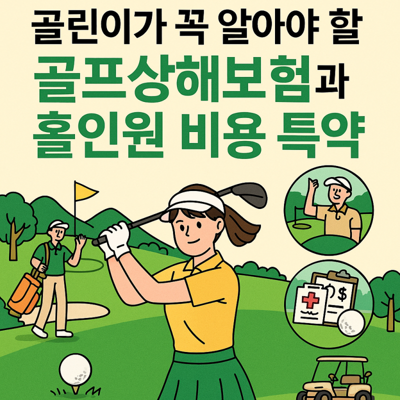 골린이가 꼭 알아야 할 골프상해보험 & 홀인원 비용 특약
