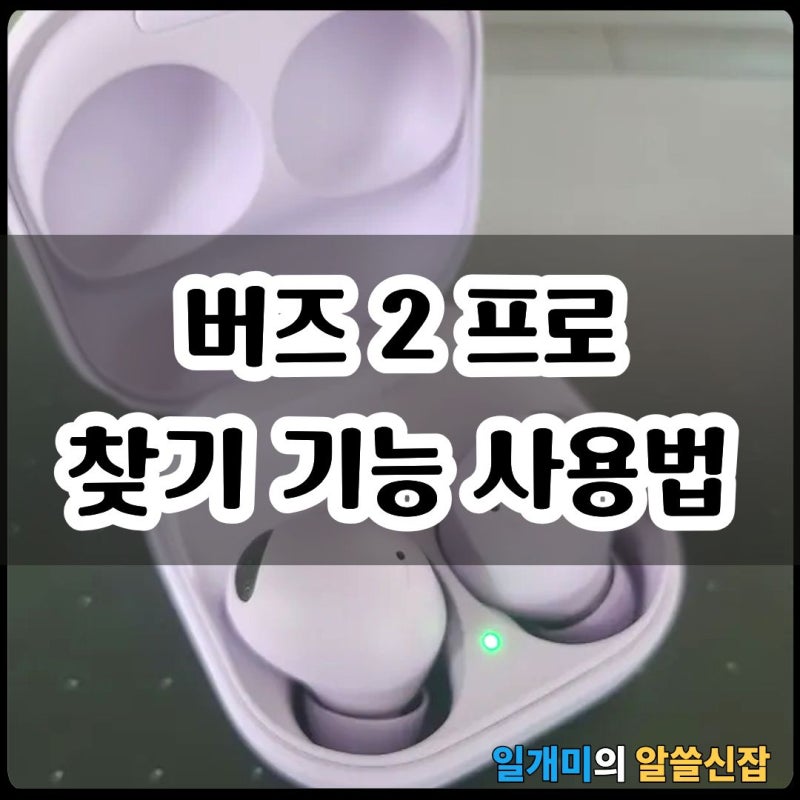 갤럭시 버즈2 프로 찾기 사용법 및 케이스 충전 사용 후기