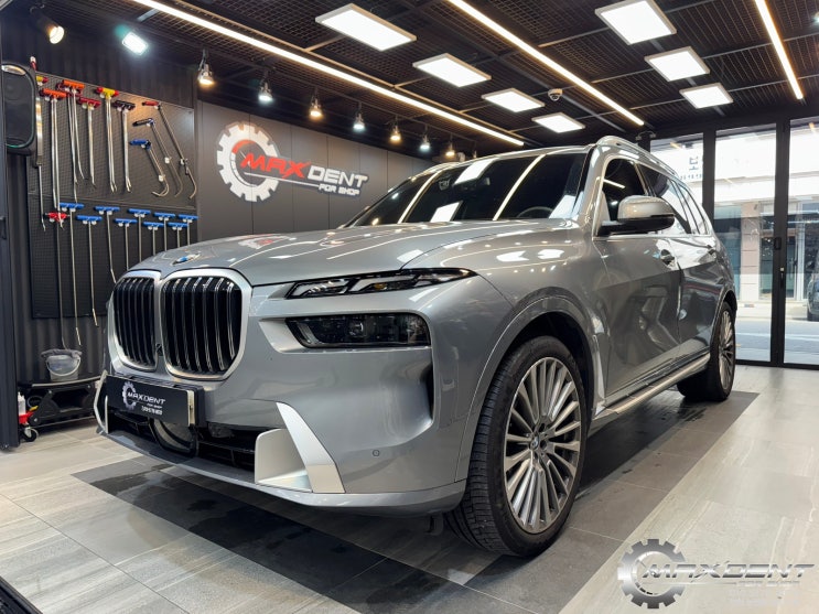  인천 BMW X7 범퍼도색 하루만에 완벽 복원