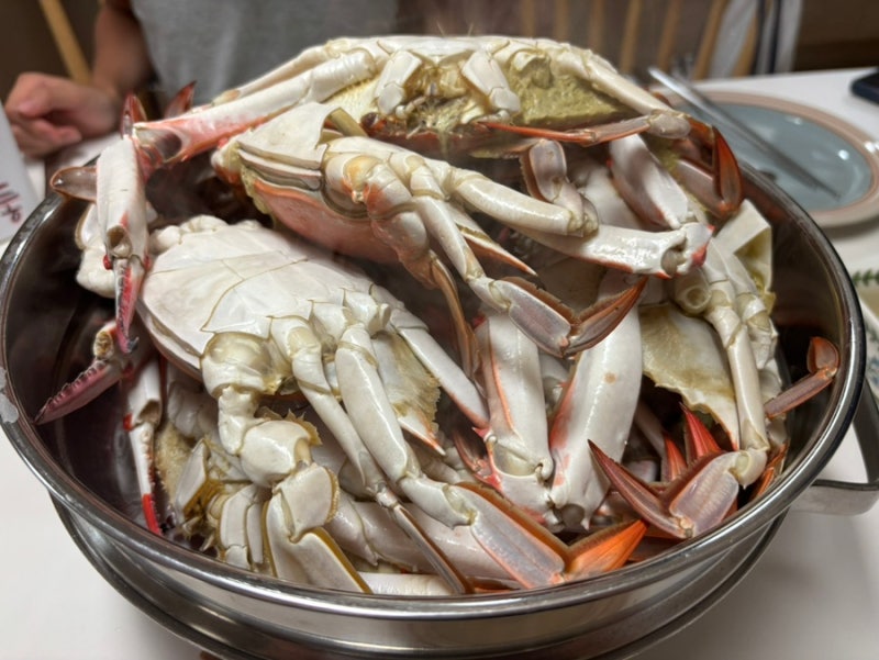 꽃게찜 레시피｜지중해풍 올리브 레몬 소스와 환상 궁합
