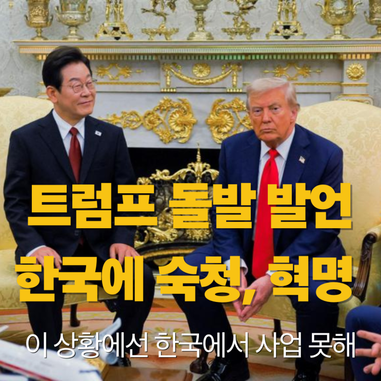<b>한미</b><b>정상회담</b> 앞서 트럼프 돌발 발언 5가지 내용 분석... 