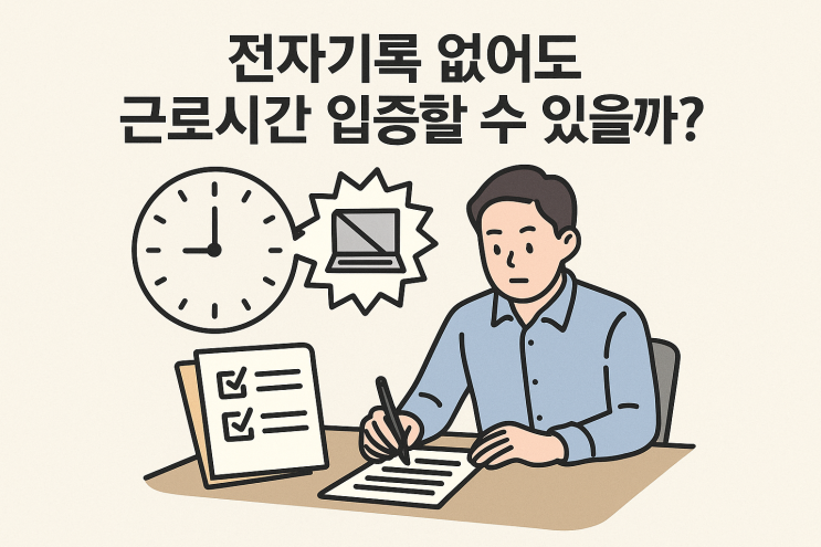  전자기록 없어도 근로시간 입증할 수 있을까?
