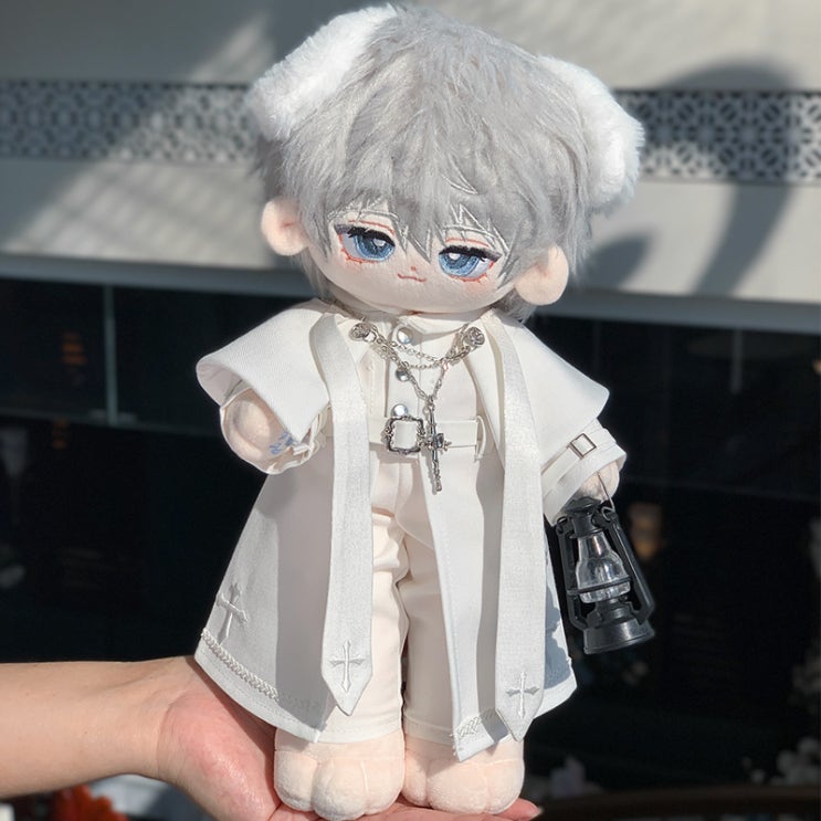  30cm 화이트 사제 세트 롱바디 인형옷 아이돌인형옷