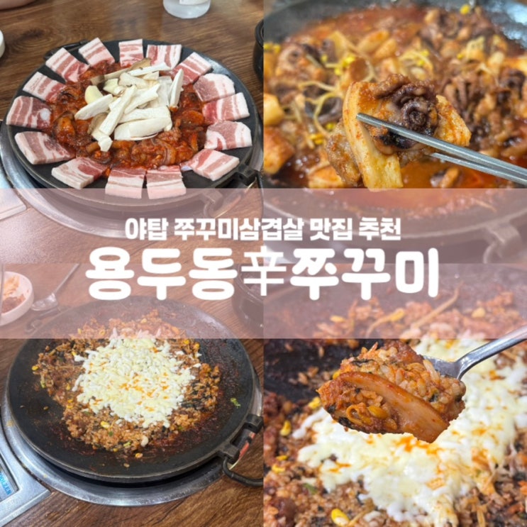  용두동신쭈꾸미 야탑역 먹자골목 밥집 맛집