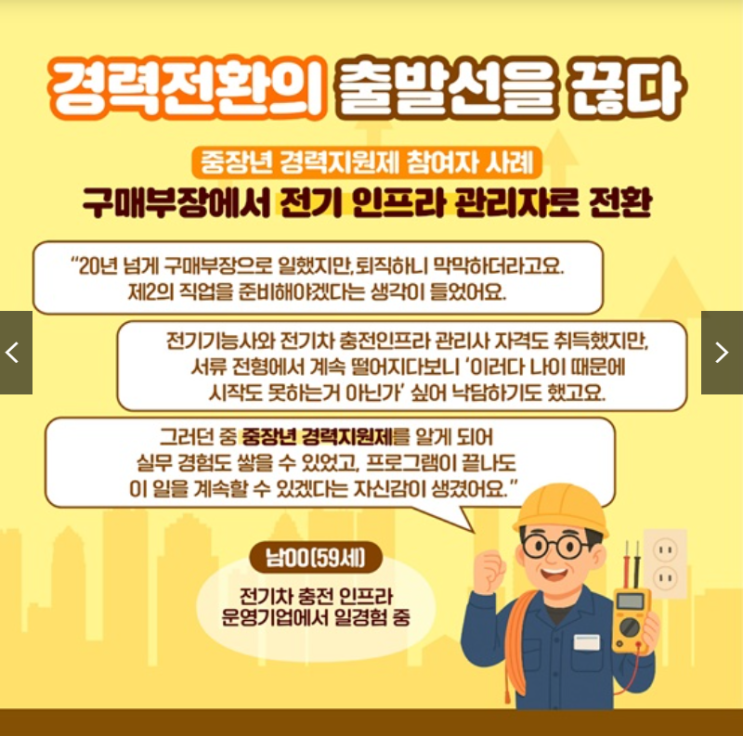 평생현역을 꿈꾼다면? 중장년 경력지원제(2025년 신설)