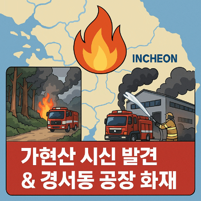 <b>인천</b> 가현산 <b>화재</b>와 <b>경서동</b> 공장 <b>화재</b>, 잇따른 <b>화재</b>가 남긴... 