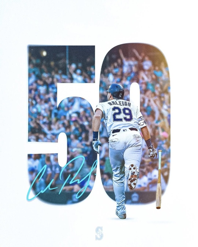 'MLB 역사상 최초 50홈런 포수' AL MVP 예약한 칼 <b>롤리</b>