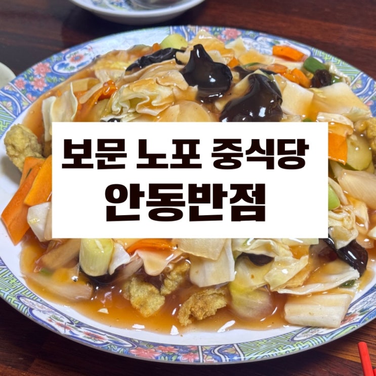  보문 탕수육 잡채밥 맛집 보문역 안동반점