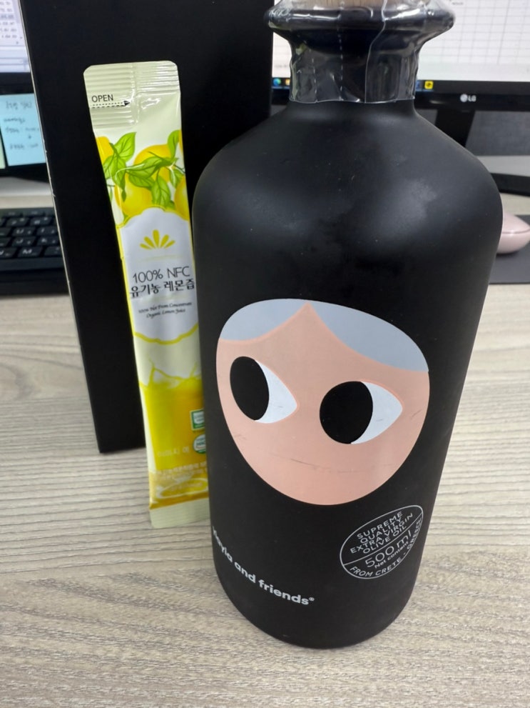  [이야이야앤프렌즈] 요즘 핫한 춈미 올리브오일 후기 올레샷 복용법 아침공복 점심식전 효능 차이
