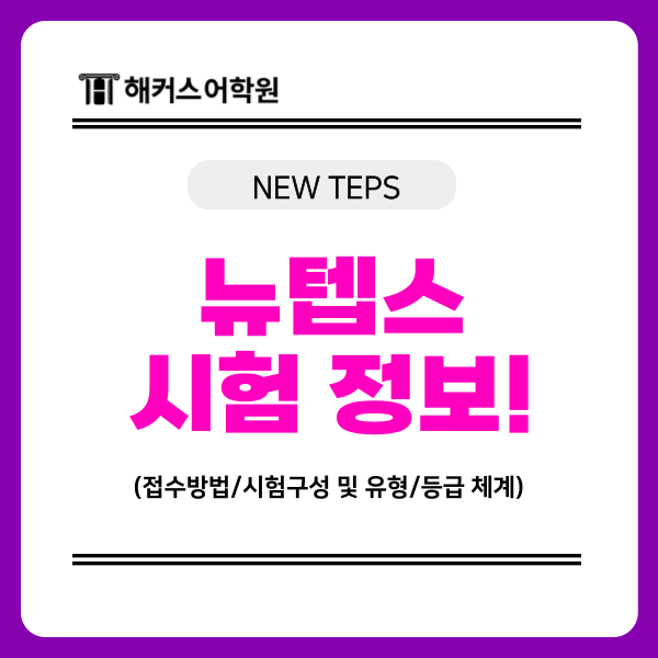 뉴텝스 접수방법, 시험구성 및 유형, 등급체계 총정리