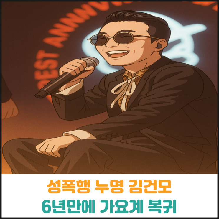  성폭행 누명 김건모, 6년 만에 가요계 복귀