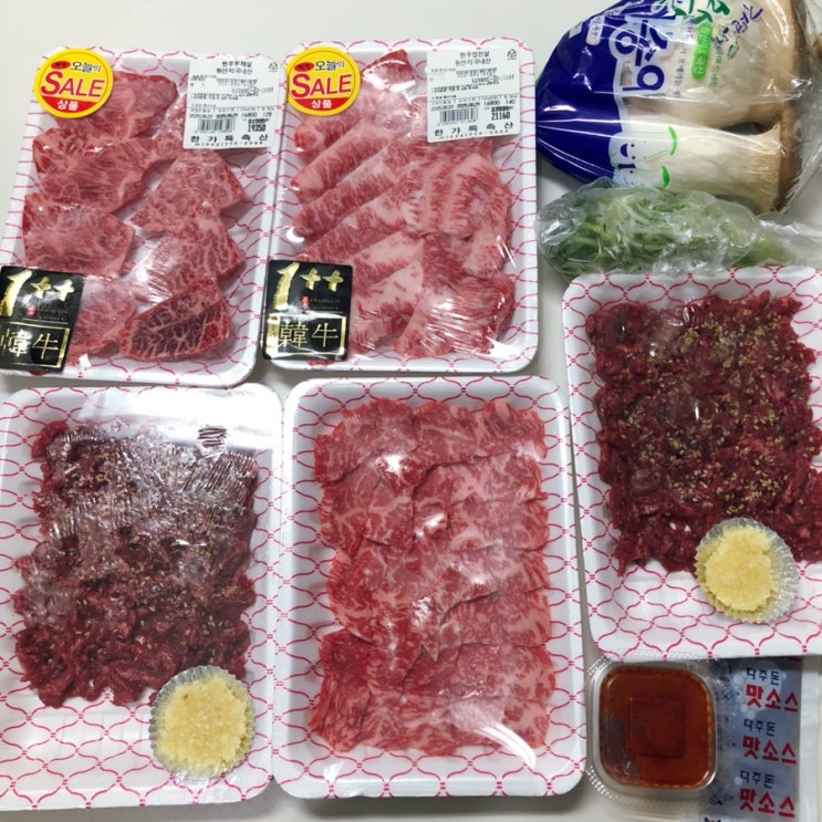 인천 정육점 육회 육사시미 한우 맛집 한가득축산 옥련점