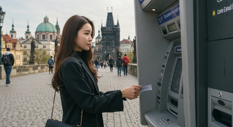  프라하 여행, 트래블월렛 ATM 현금 인출 방법 및 주의사항