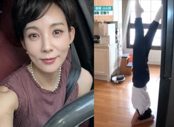  미스코리아 출신 설수현의 다이어트 비결 물구나무 & 삶은 계란