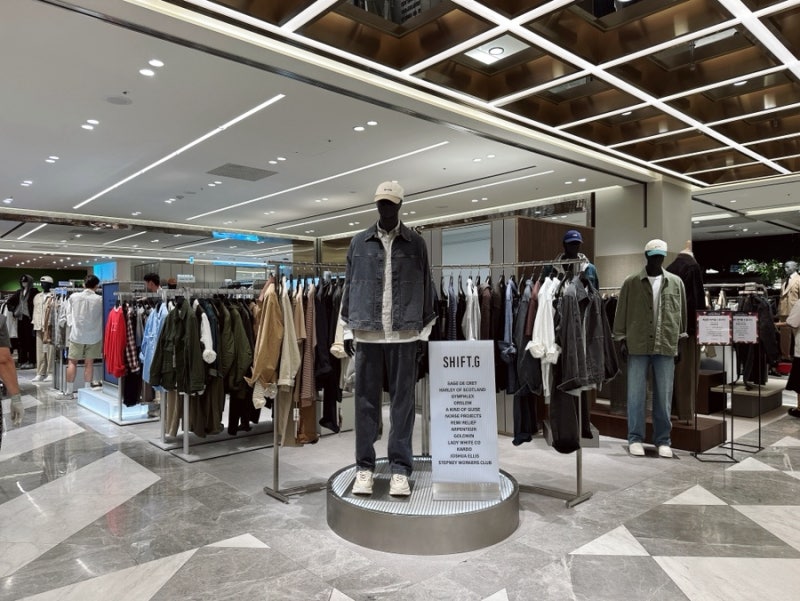 신세계 강남에 시프트지(SHIFT.G) 정식 매장 오픈 아메카지, 워크웨어 좋아한다면 필수