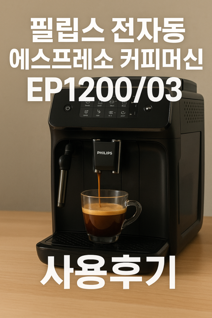  필립스 전자동 에스프레소 커피머신 EP1200/03 사용후기｜집에서 즐기는 홈카페의 시작