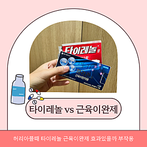 허리아플때 타이레놀 근육이완제 효과있을까 부작용
