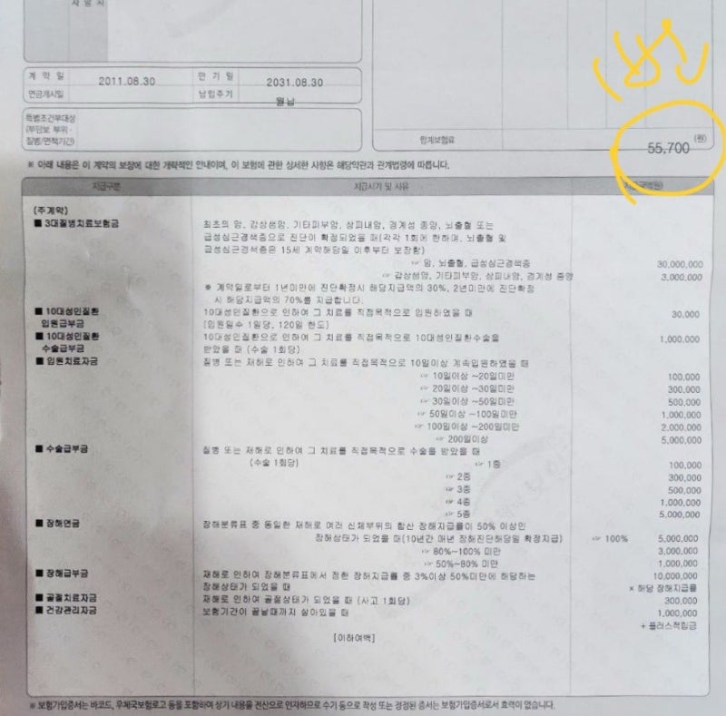 2011년 우체국"건강클리닉보험"약관, 쉽게 풀어본 종합보장 해설.
