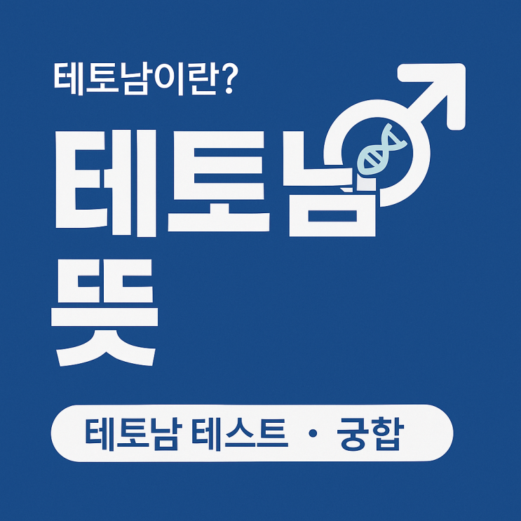   요즘 핫한 신조어 테 토남 뜻,  테토남 테스트, 궁합까지