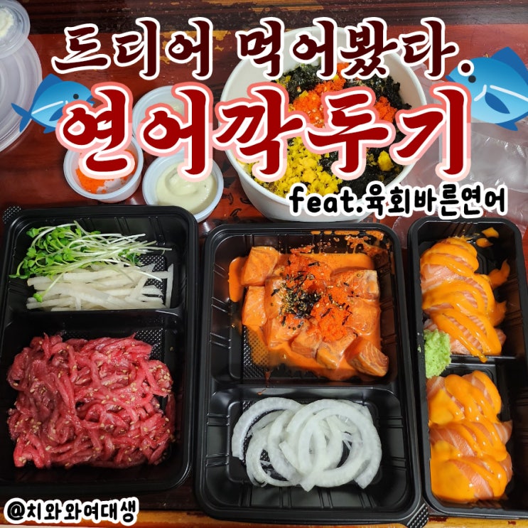  연어깍두기 육회바른연어 부산 대연동 맛집 솔직후기