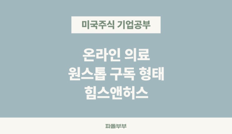  미국주식 힘스앤허즈 & 허스 헬스 HIMS 뭐하는회사 주가 기업 분석 투자 전망 매출 실적 발표 의료주